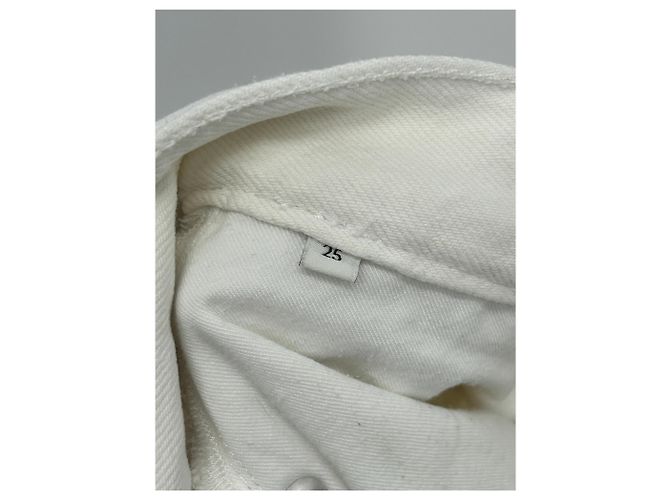Autre Marque Pantalones blancos de algodón LOULOU DE SAISON Talla 25 - vista 7