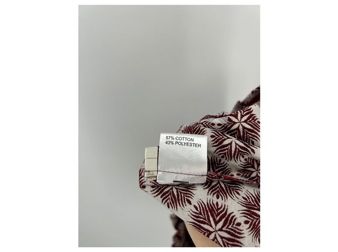 Autre Marque Minifalda burdeos con motivos blancos Roja - vista 4