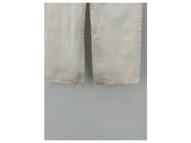 Autre Marque Pantalones blancos de algodón LOULOU DE SAISON Talla 24 - vista 3