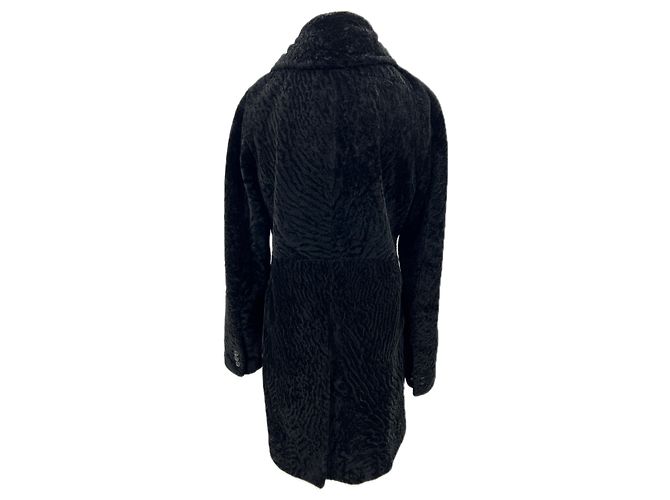 Autre Marque Cappotto nero in cotone BEATRIS LOULOU STUDIO - vista 2