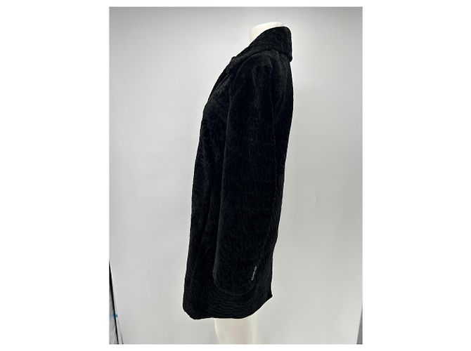 Autre Marque Cappotto nero in cotone BEATRIS LOULOU STUDIO - vista 3