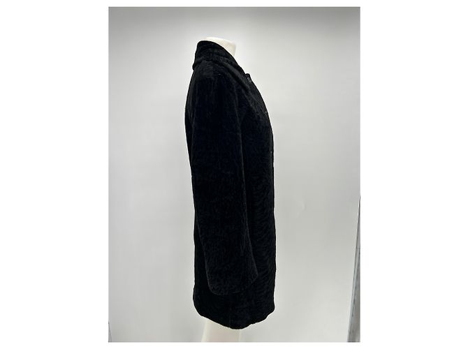 Autre Marque Cappotto nero in cotone BEATRIS LOULOU STUDIO - vista 4