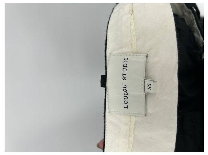 Autre Marque Schwarze SBIRU Loulou Studio Hose - Ansicht 3