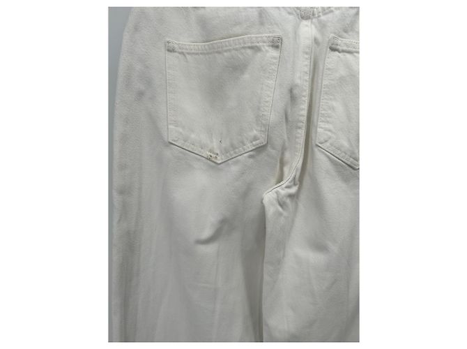 Autre Marque Pantalones blancos de algodón LOULOU DE SAISON 26 US - vista 3