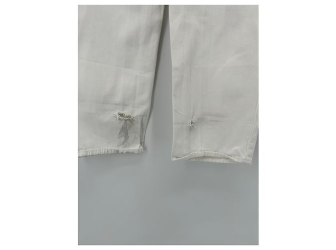 Autre Marque Pantalones blancos de algodón LOULOU DE SAISON 26 US - vista 4
