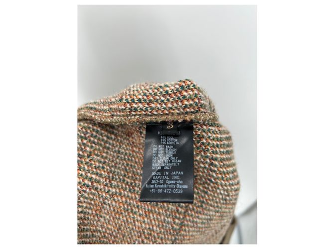 Autre Marque KAPITAL Ärmelloser Wollpullover Beige - Ansicht 6