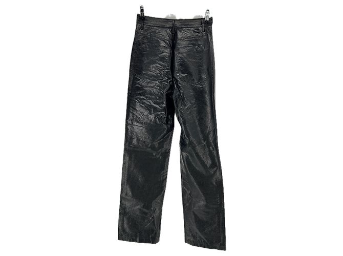Rotate Schwarze Kunstlederhose - Ansicht 2