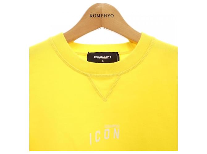 Moletom de algodão DSQUARED2 Amarelo - vista 6
