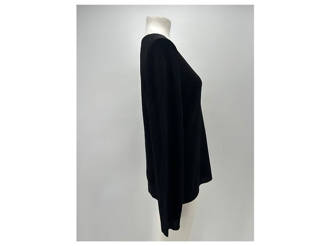 Autre Marque Top negro de cuello en V de viscosa LOULOU DE SAISON - vista 3