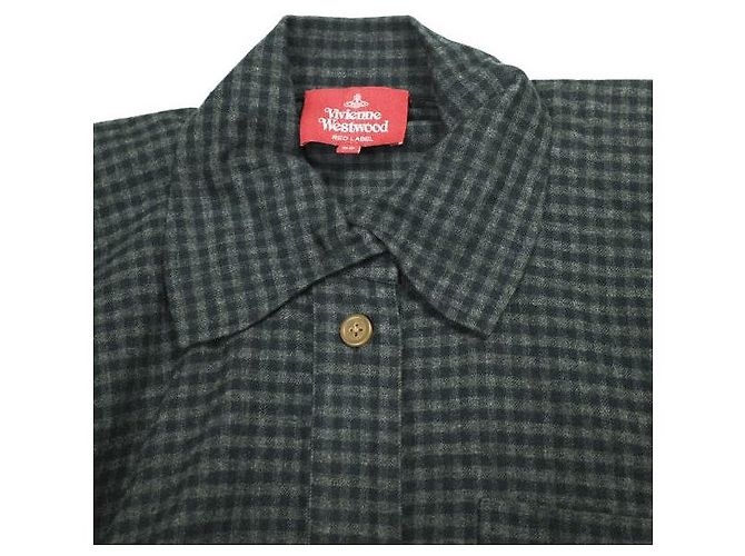 Vestido de algodón Vivienne Westwood Red Label Castaño Azul marino - vista 3