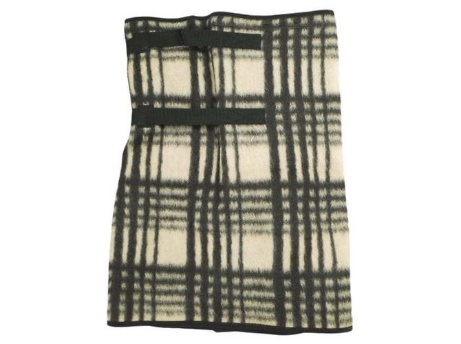 Autre Marque Falda South2 West8 KILT SKIRT PE.AC.M.W Beige - vista 2