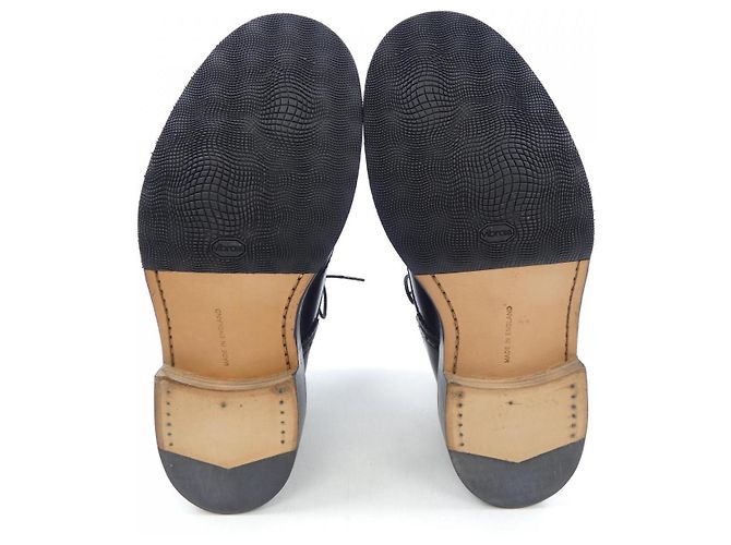 Autre Marque Botas de couro Tricker's Preto - vista 4