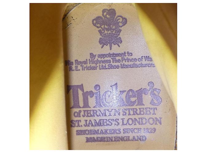 Autre Marque Botas de couro Tricker's Preto - vista 6