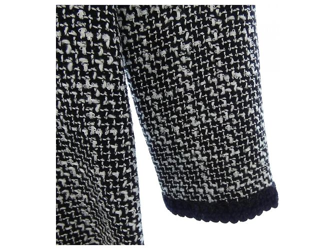 Chaqueta sin cuello Leonard Fashion Negro Blanco - vista 6