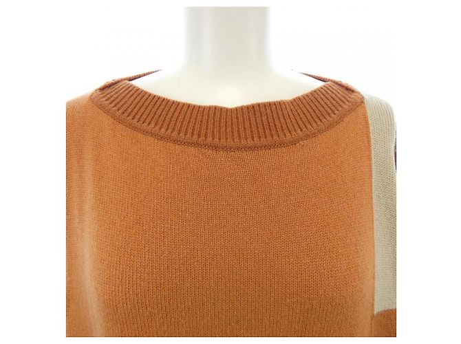 Hermès Hermes Kleid 100% Kaschmir Größe 36 Orange - Ansicht 5