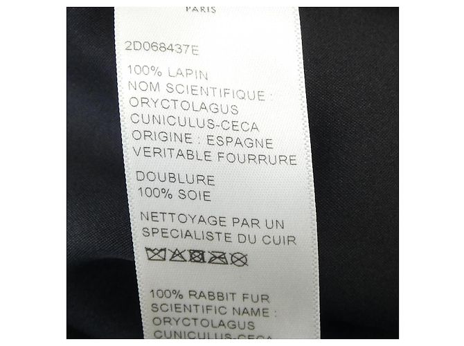 Céline CELINE Rabbit Coat Black - view 3