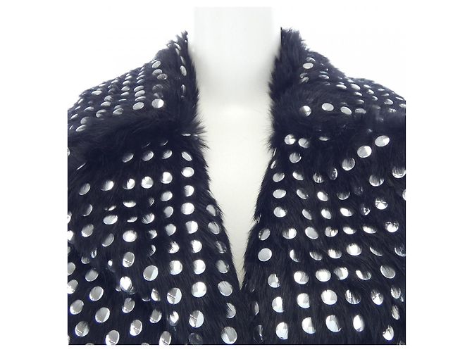 Céline CELINE Rabbit Coat Black - view 5