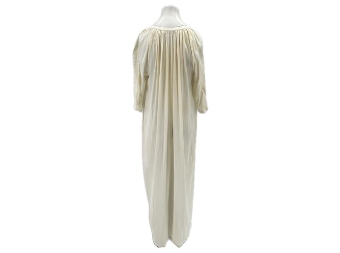 Antik Batik long dress white cotton - view 2