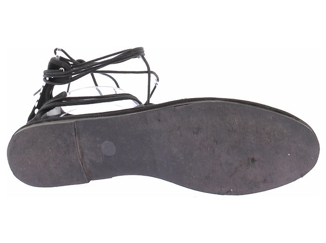 Autre Marque Ballerine nere con lacci Nero - vista 6
