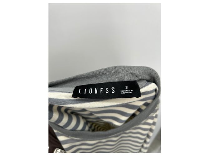 Autre Marque LIONESS Gestreifter Pullover Grau - Ansicht 5