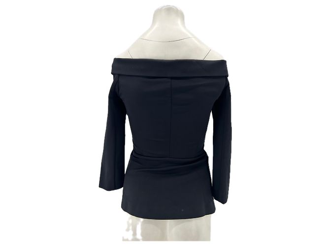 Pinko Off-the-shoulder Blazer Top Schwarz - Ansicht 2