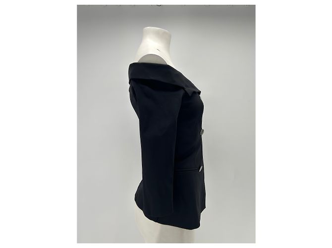Pinko Off-the-shoulder Blazer Top Schwarz - Ansicht 3
