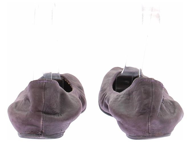 Ballerine Lanvin in scamosciato viola Porpora - vista 4