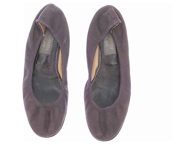 Ballerine Lanvin in scamosciato viola Porpora - vista 7