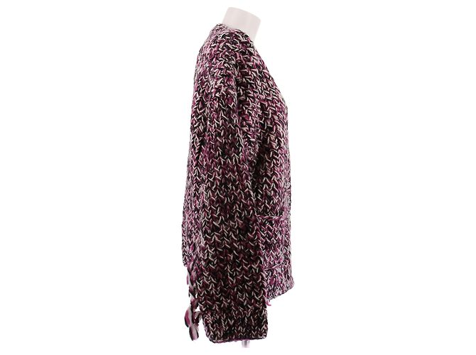Ganni Gestrickter Wollcardigan Pink - Ansicht 3
