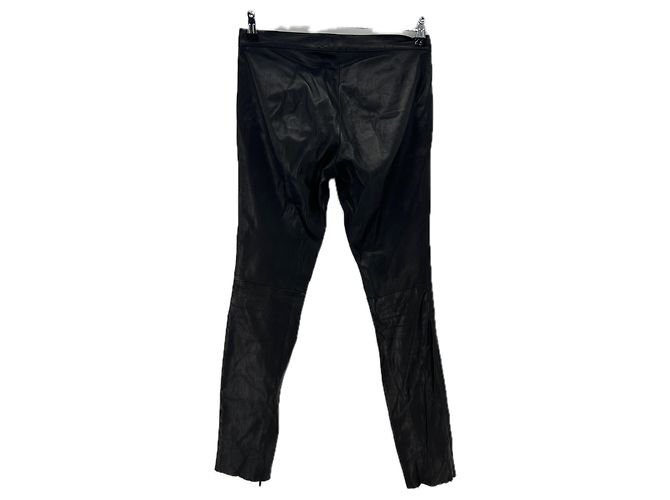 Barbara Bui Schwarze Lederhose - Ansicht 2