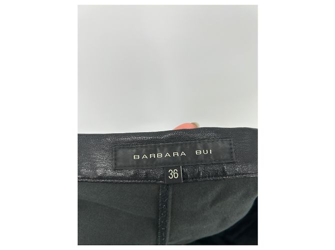 Barbara Bui Schwarze Lederhose - Ansicht 3