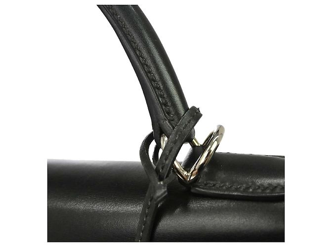 Hermès Bolso Kelly Hermes Black Box Calf con Herrajes de Paladio 32 Negro - vista 5