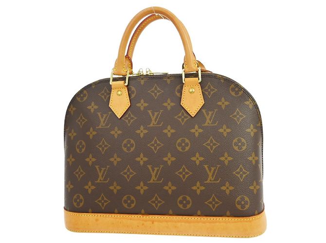 Borsa Louis Vuitton Alma Monogram Canvas PM Marrone - vista 2