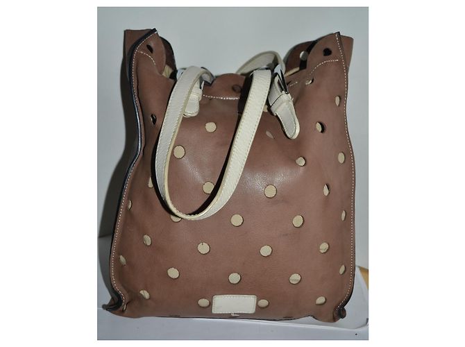 Moschino Cheap and Chic Shopper aus perforiertem Leder Braun - Ansicht 2