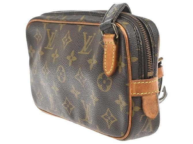 Louis Vuitton Pochette Marly Bandouliere Monogram Canvas medium Marrone - vista 3