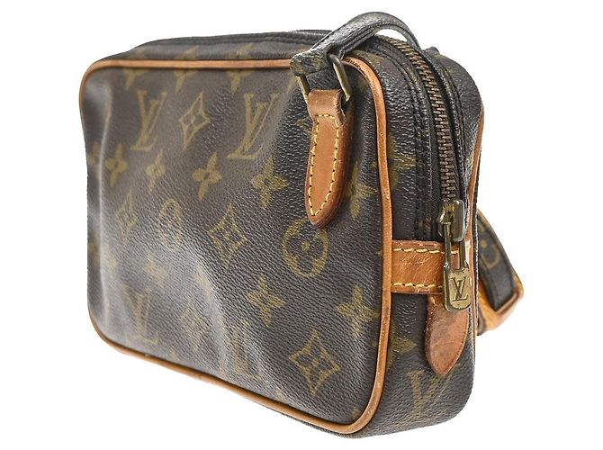 Louis Vuitton Pochette Marly Bandouliere Monogram Canvas medium Marrone - vista 4