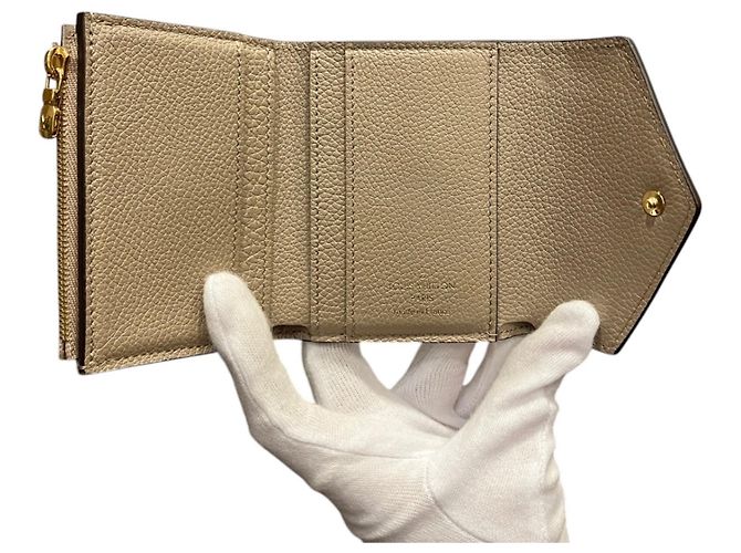 Cartera tríptico Louis Vuitton Portefeuille Zoé Gris - vista 3