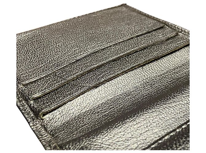 Cartera tríptico Chanel en cuero negro - vista 9