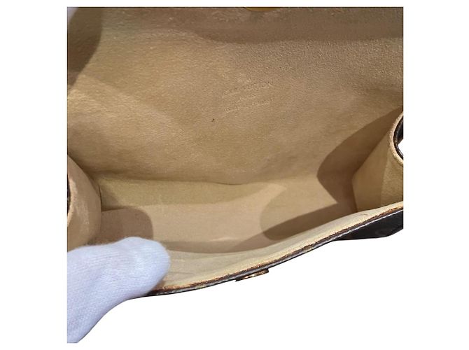 Borsa a tracolla Pochette Florentine Louis Vuitton Marrone - vista 7