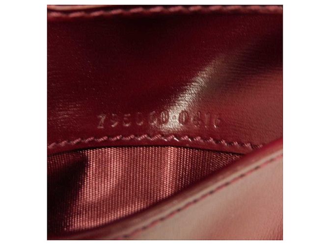 Cartera Bi-fold Gucci Bordeaux Roja Burdeos - vista 10