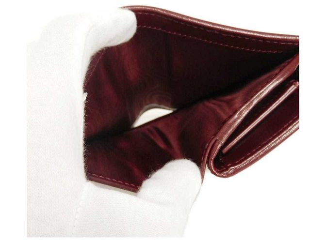 Cartera Bi-fold Gucci Bordeaux Roja Burdeos - vista 11