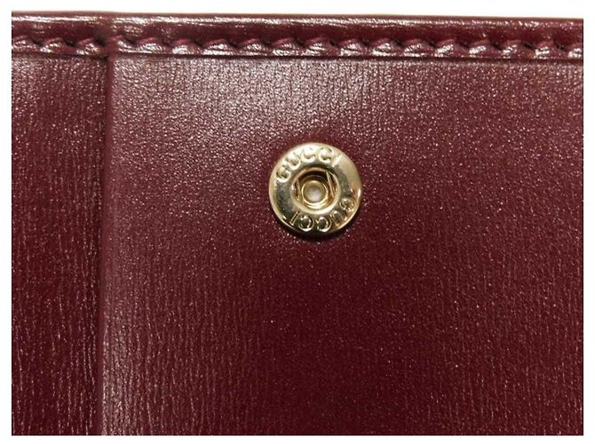 Cartera Bi-fold Gucci Bordeaux Roja Burdeos - vista 12