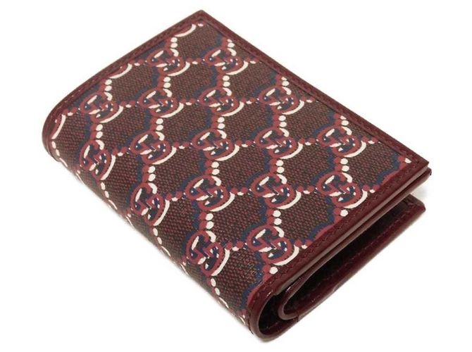 Cartera Bi-fold Gucci Bordeaux Roja Burdeos - vista 4