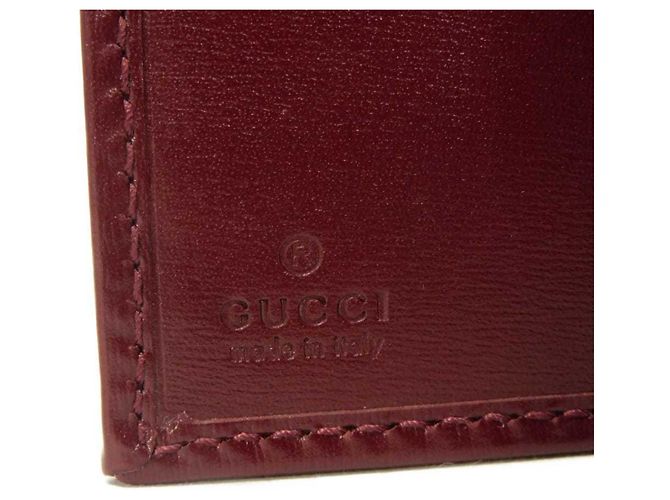 Cartera Bi-fold Gucci Bordeaux Roja Burdeos - vista 6