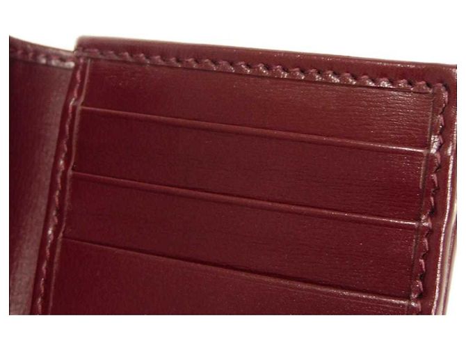 Cartera Bi-fold Gucci Bordeaux Roja Burdeos - vista 8