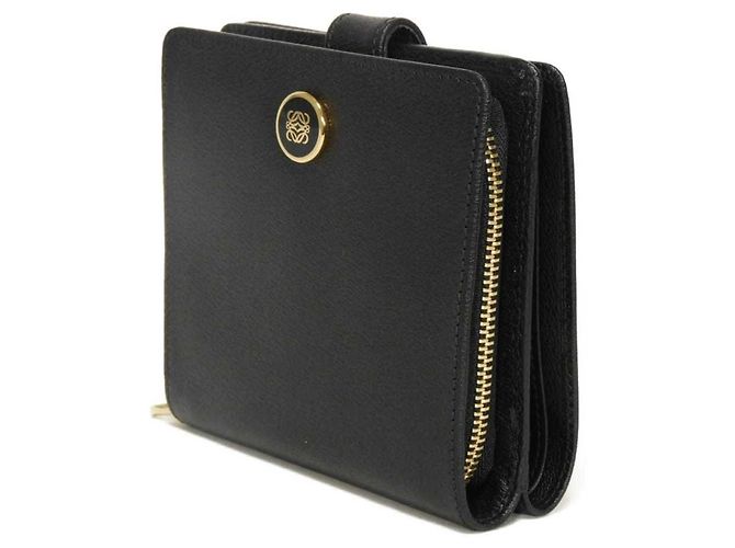 Portafoglio Bi-Fold Loewe in pelle nera Nero - vista 2