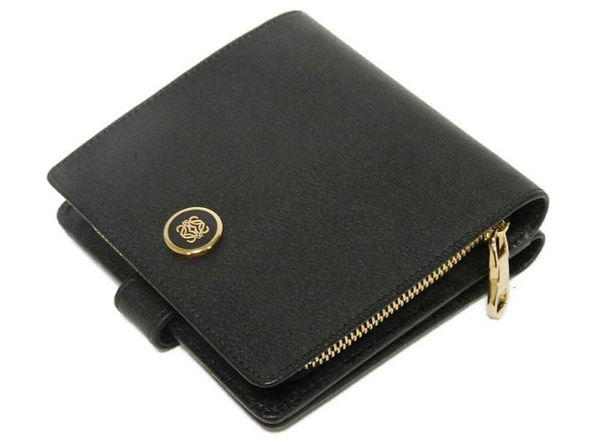 Portafoglio Bi-Fold Loewe in pelle nera Nero - vista 4