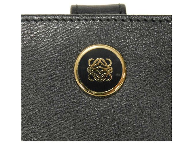 Portafoglio Bi-Fold Loewe in pelle nera Nero - vista 5