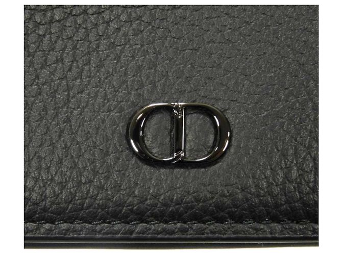 Christian Dior CD ICON Leather Card Case Black - view 12