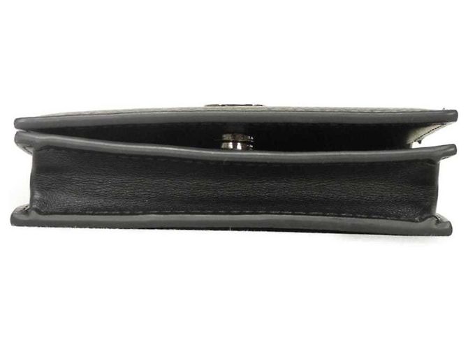 Christian Dior CD ICON Leather Card Case Black - view 14